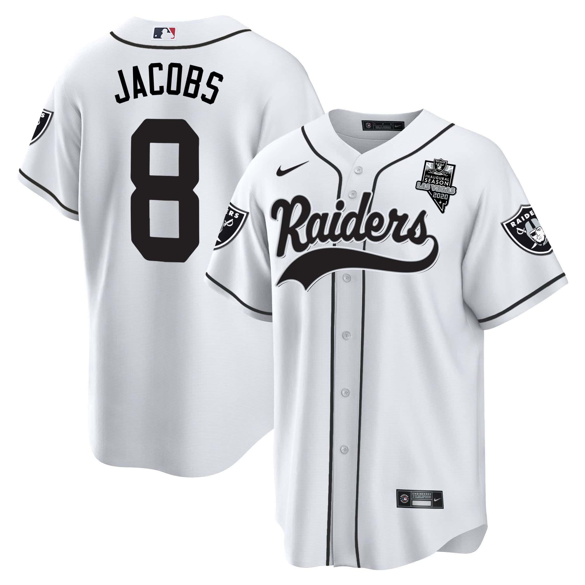 Men Oakland Raiders #8 Jacobs White 2024 Nike Vapor Baseball NFL Jersey->indianapolis colts->NFL Jersey